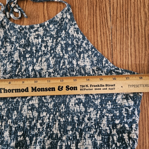 Maurices XXL Tied Halter Peplum Smocked  Bust Summer Top Vacation Beach Casual - Picture 5 of 10